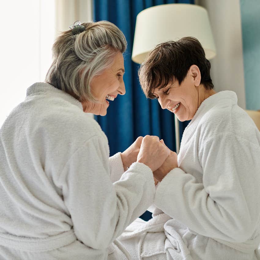 happy older retired couple