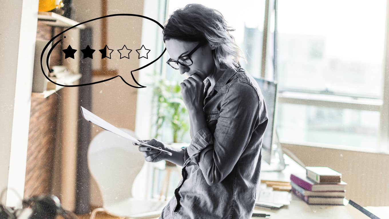 Receiving a less than perfect performance review 