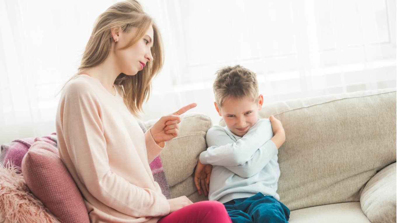 Mom Considers Divorcing Her Husband After She Claims Her Stepson Has ASPD And Is Making False Accusations Against Her mom scolds mischievous son