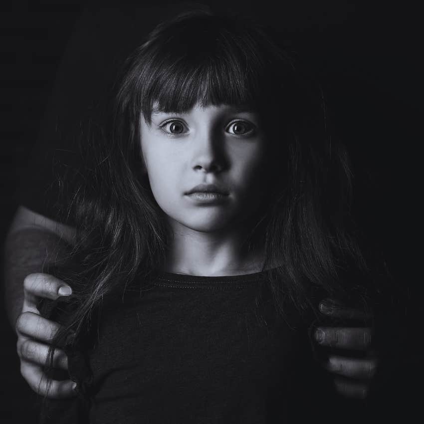 scared little girl