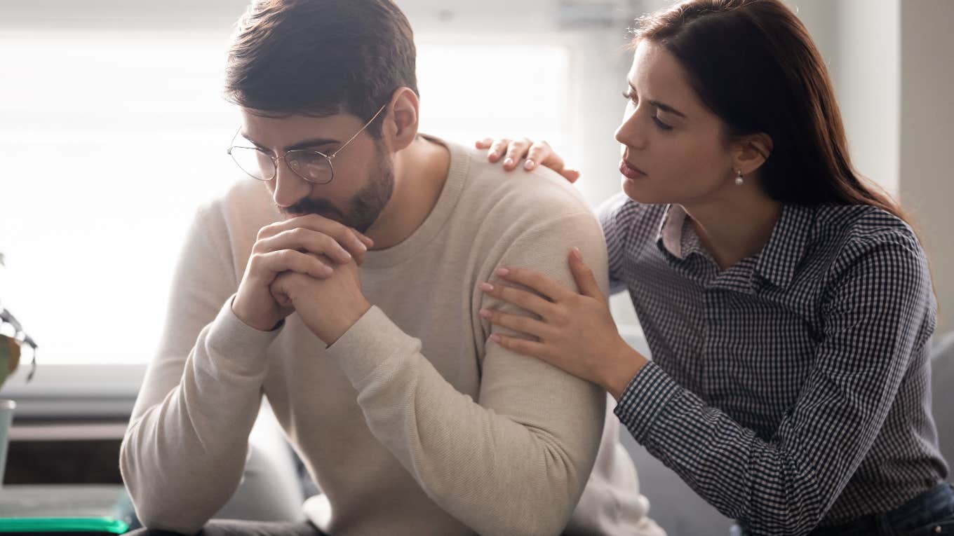 The One Thing You Need To Do If Your Partner Is Hurting woman comforting partner