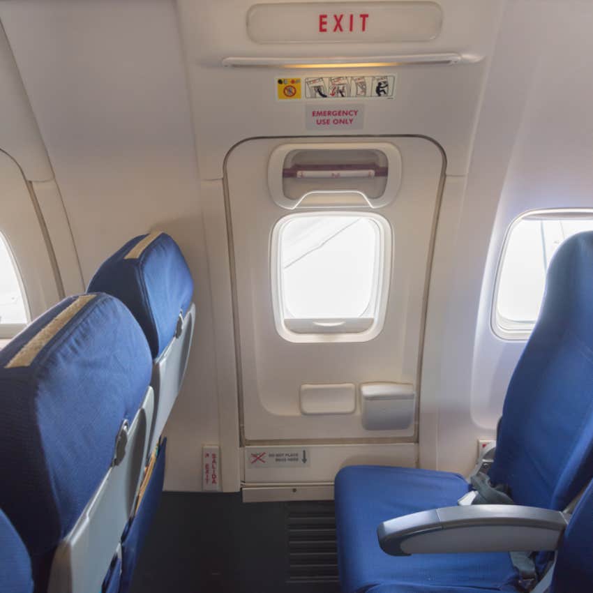 exit row on airplane