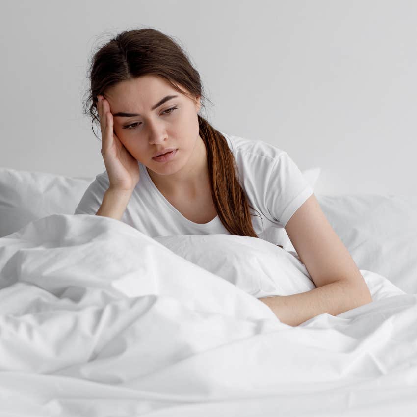woman in bed 
