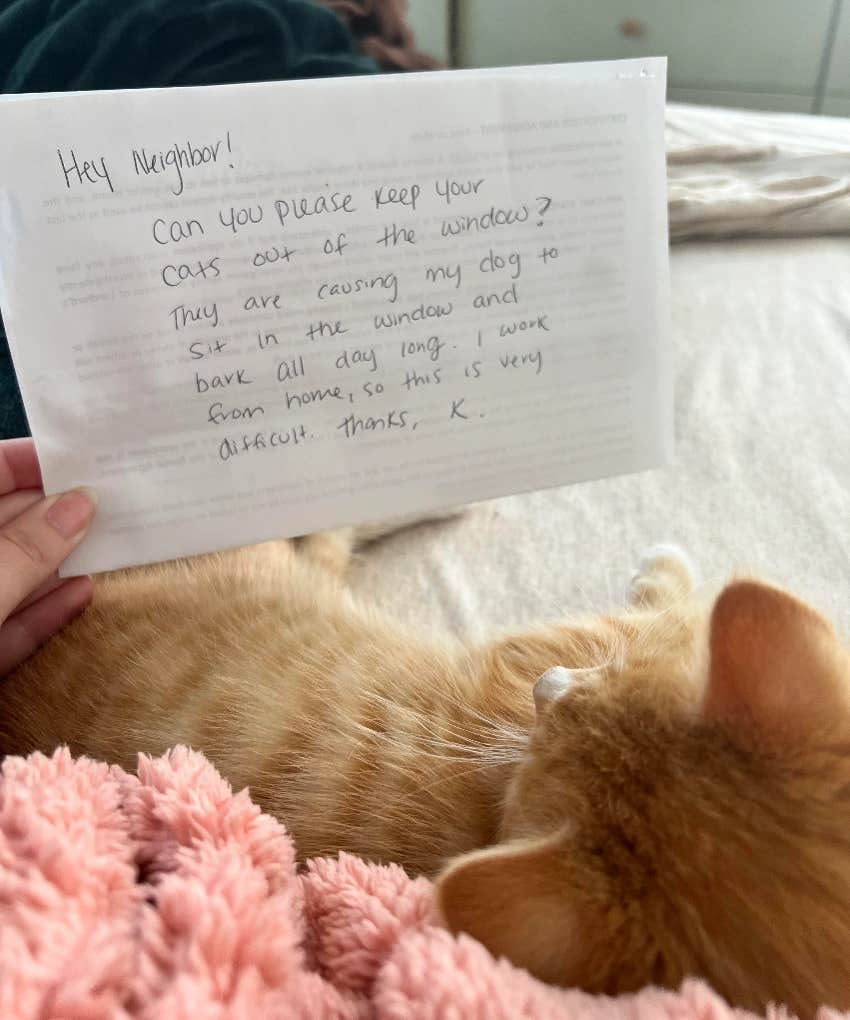 Reddit letter from entitled neighbor