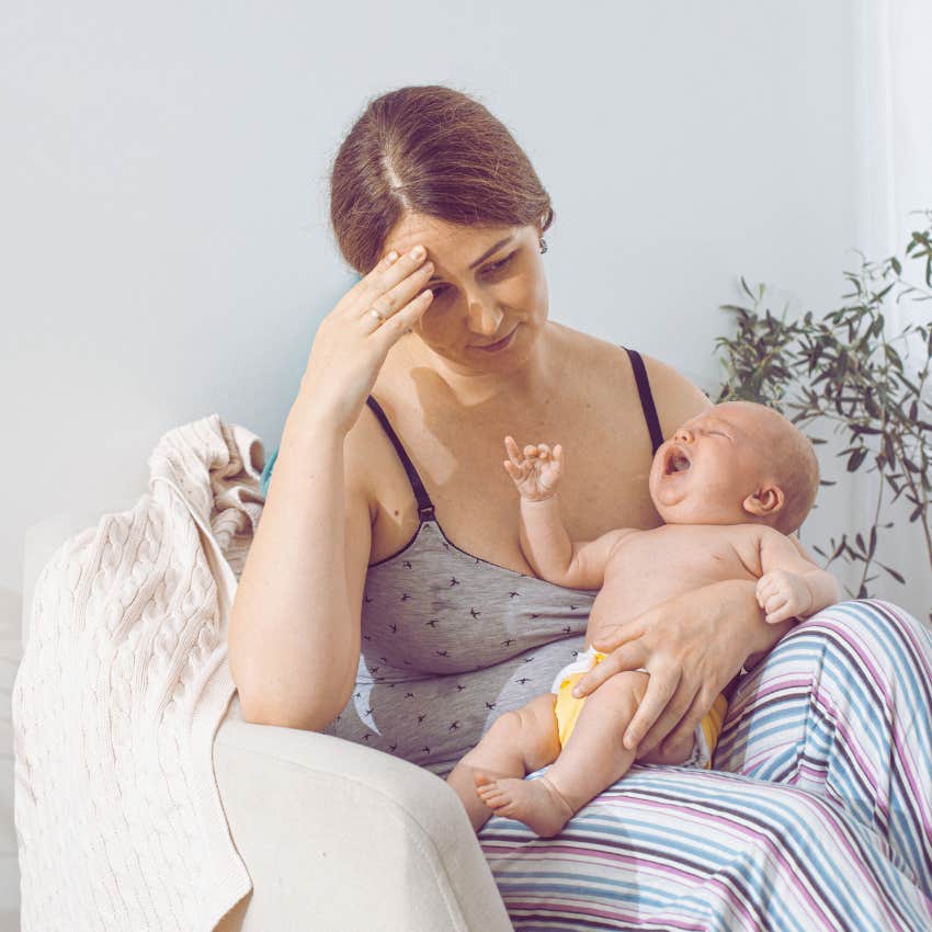 tired new mom
