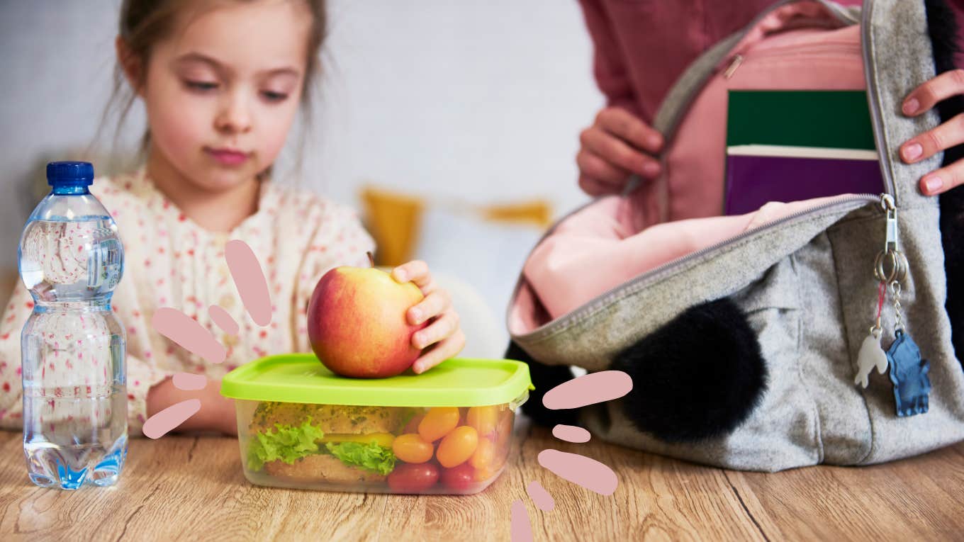School Calls CPS On Mom After Her 'Mama Medicine' Accidentally Falls Into Her Kid's Lunchbox mom helps child pack lunch for school
