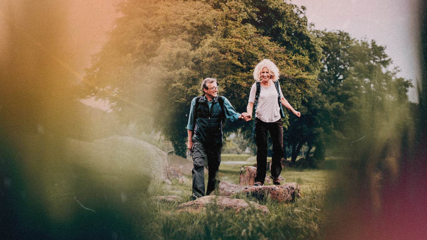 Life Coach Shares Healthy Habits To Feeling Great Mature couple hiking, healthy habits to feel great no matter your age
