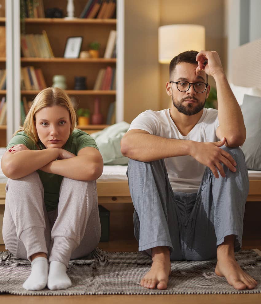 Tense couple are trying to save their marriage 