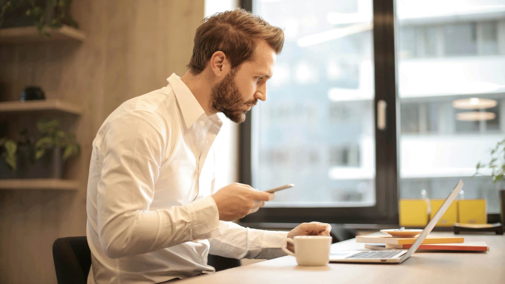 man working to keep promises