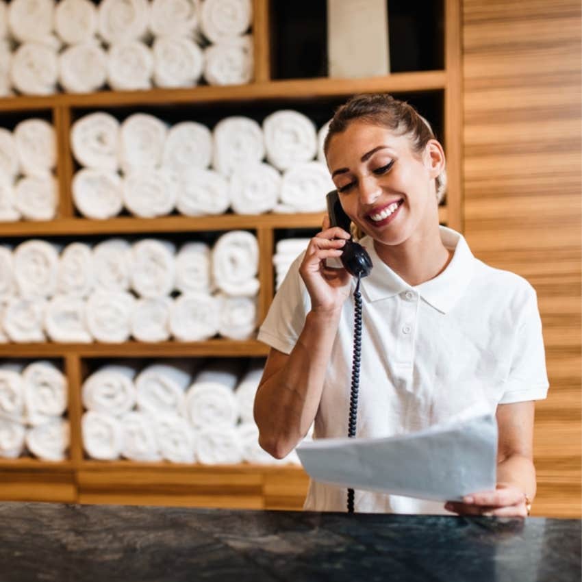 spa employee, phone 