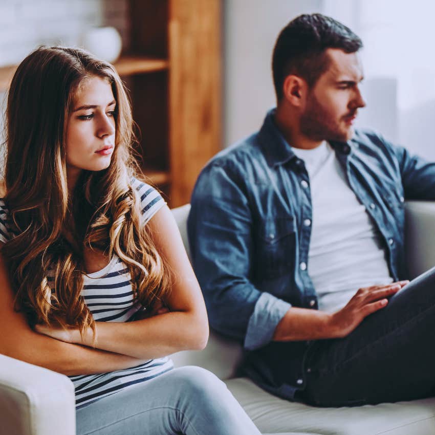 upset couple