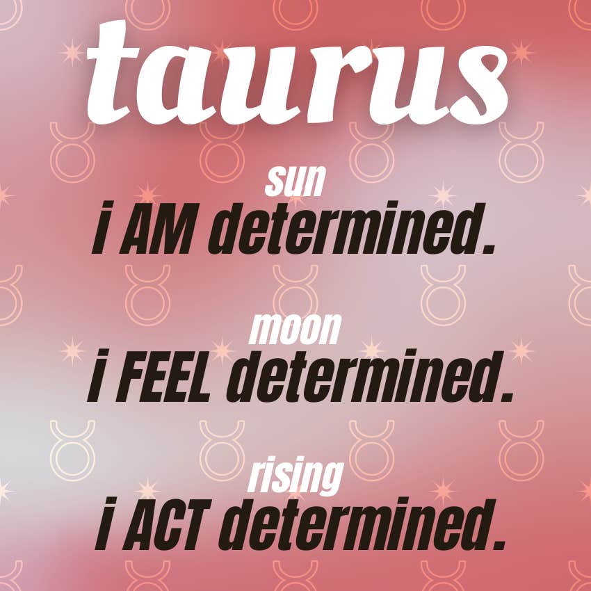 taurus sun, moon and rising differences