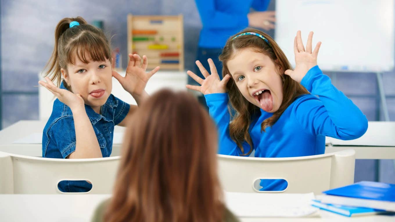 Teacher Admits She's 'Not Allowed' To Suspend Her Second Grade Students Even After They Tried To Break Into The Principal’s Office elementary school girls misbehaving in class