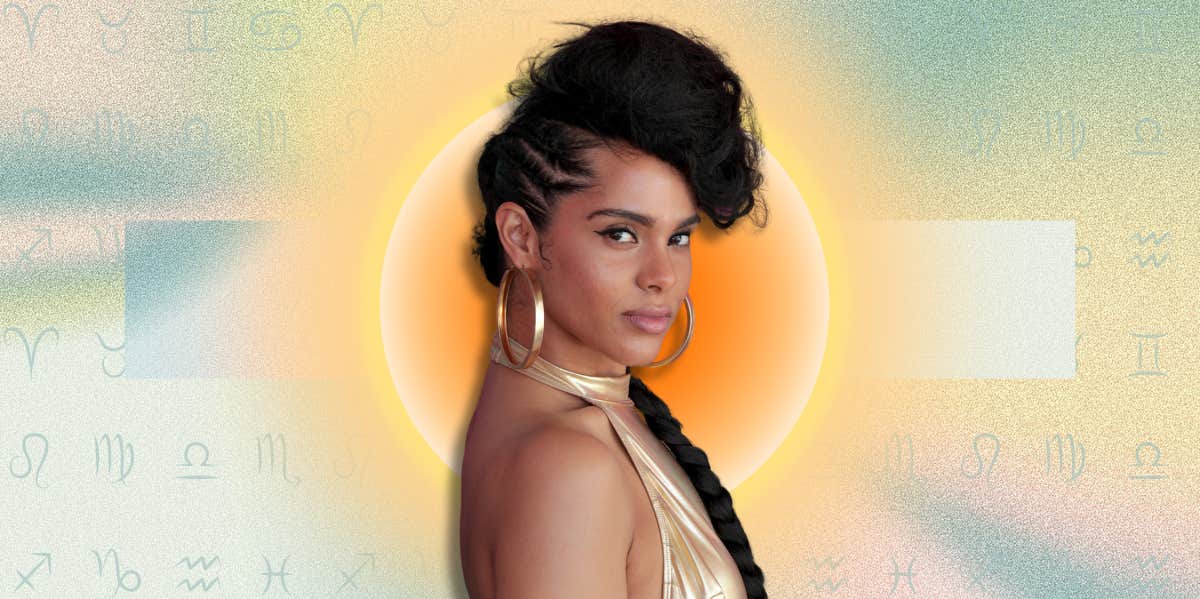 3 Zodiac Signs With The Best Uranus Cazimi Horoscopes On May 12 woman next to sun and zodiac signs