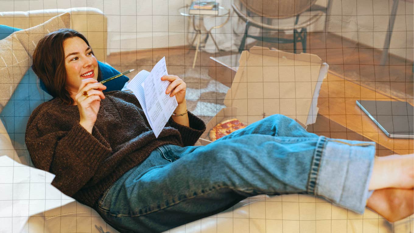 Here Are Nine Ways To Rekindle Your Flame, If You’ve Been Feeling Flat Woman rekindling her flame by spending the day doing nothing