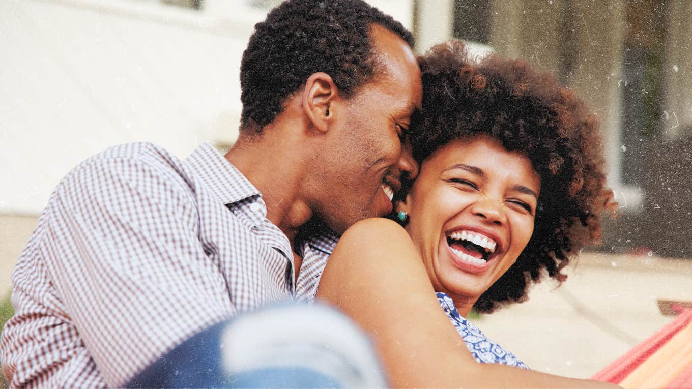 Couple showing how much they cherish each other 