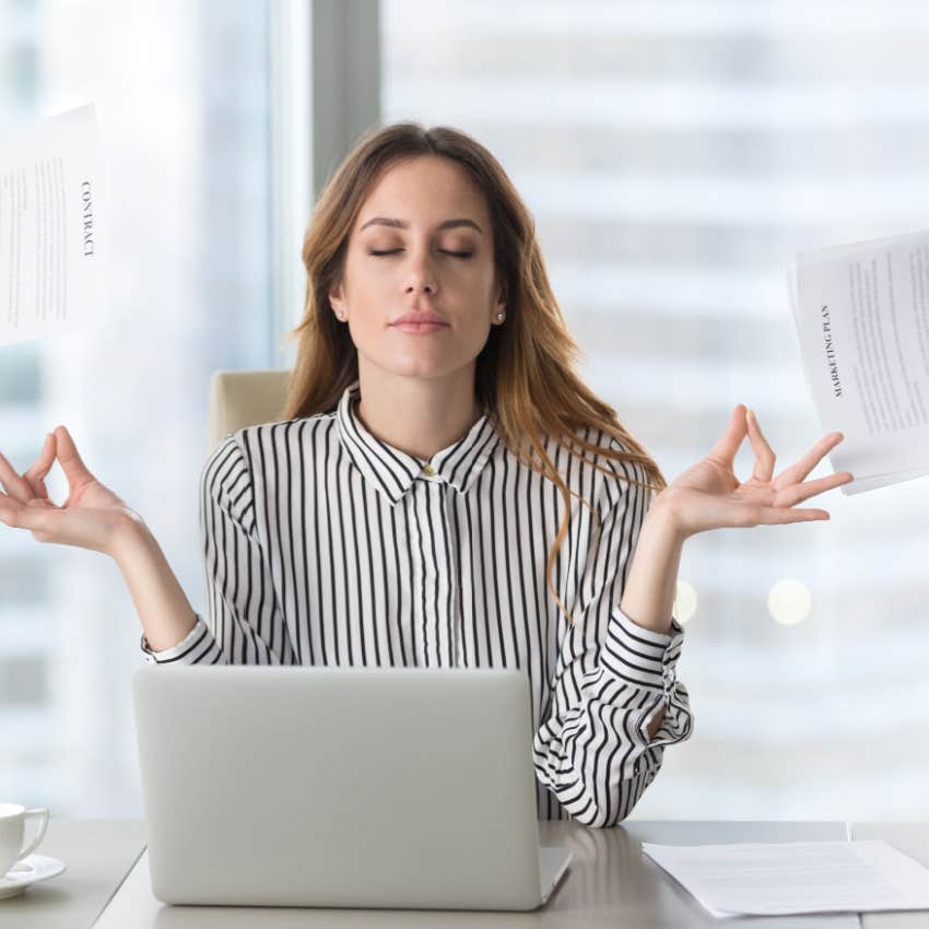 calm woman