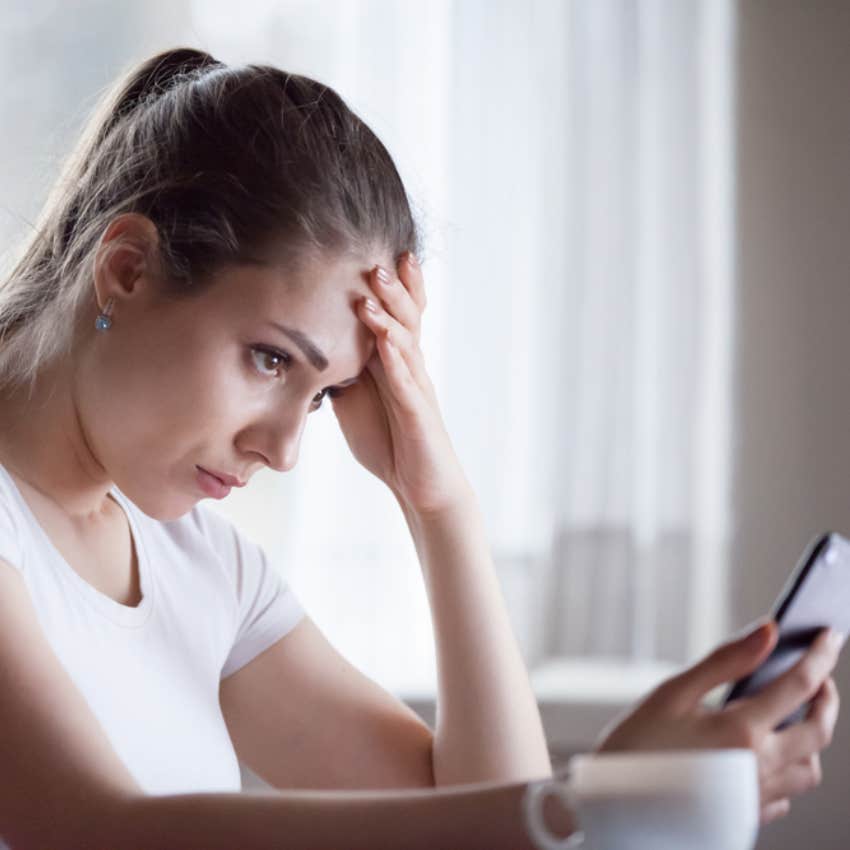 woman, phone, texting