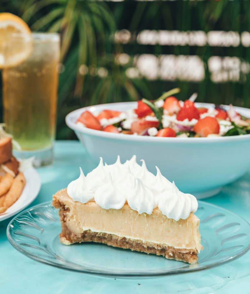 dessert with whipped cream 
