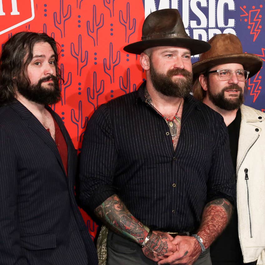 Zac Brown Band on a red carpet. 