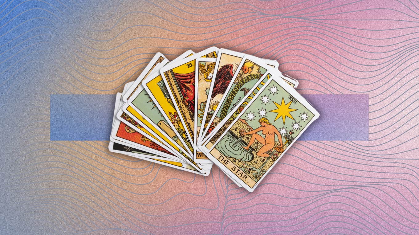 Each Zodiac Sign's Tarot Card Reading For June 1, 2024 pile of tarot cards for reading june 1