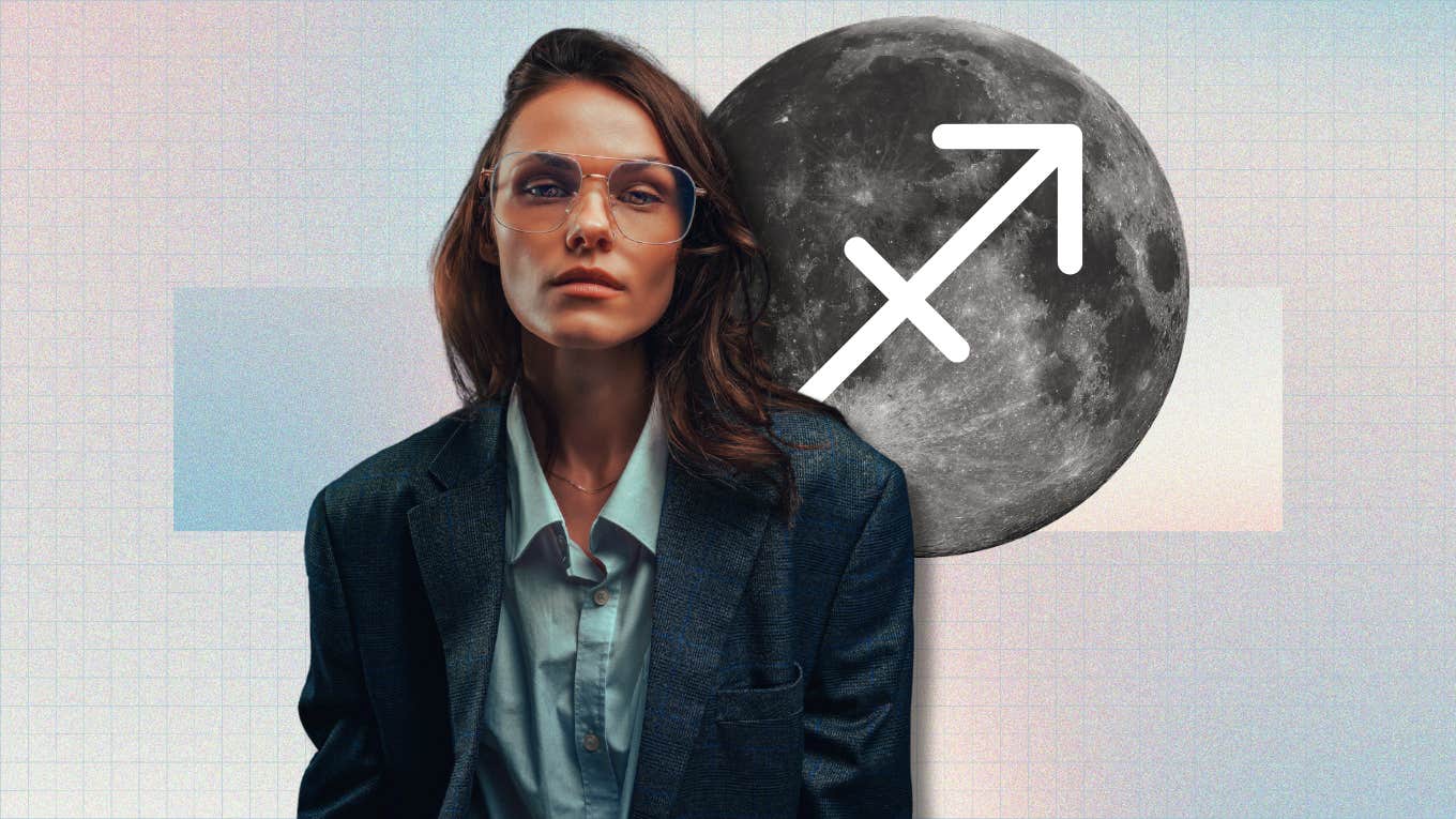 Zodiac Signs Most Affected By The Full Moon In Sagittarius On May 23 person in front of full moon in sagittarius