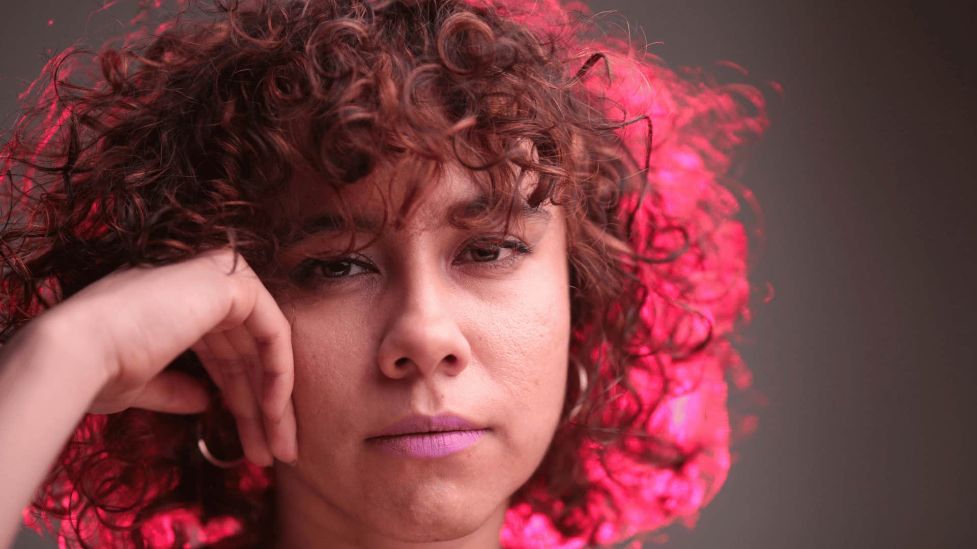 woman trying to be less intense