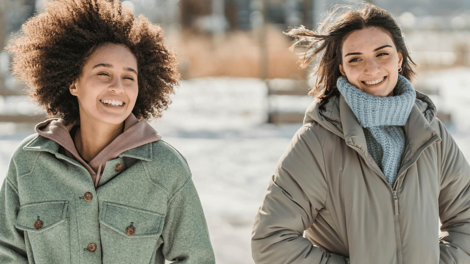 women being friendly