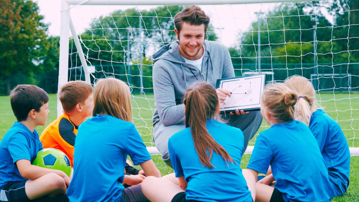 Male Coach Wonders What To Do After Being Invited To A Pool Party For The Girl's Sports Team soccer coach, team