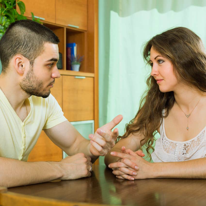 couple having a serious talk
