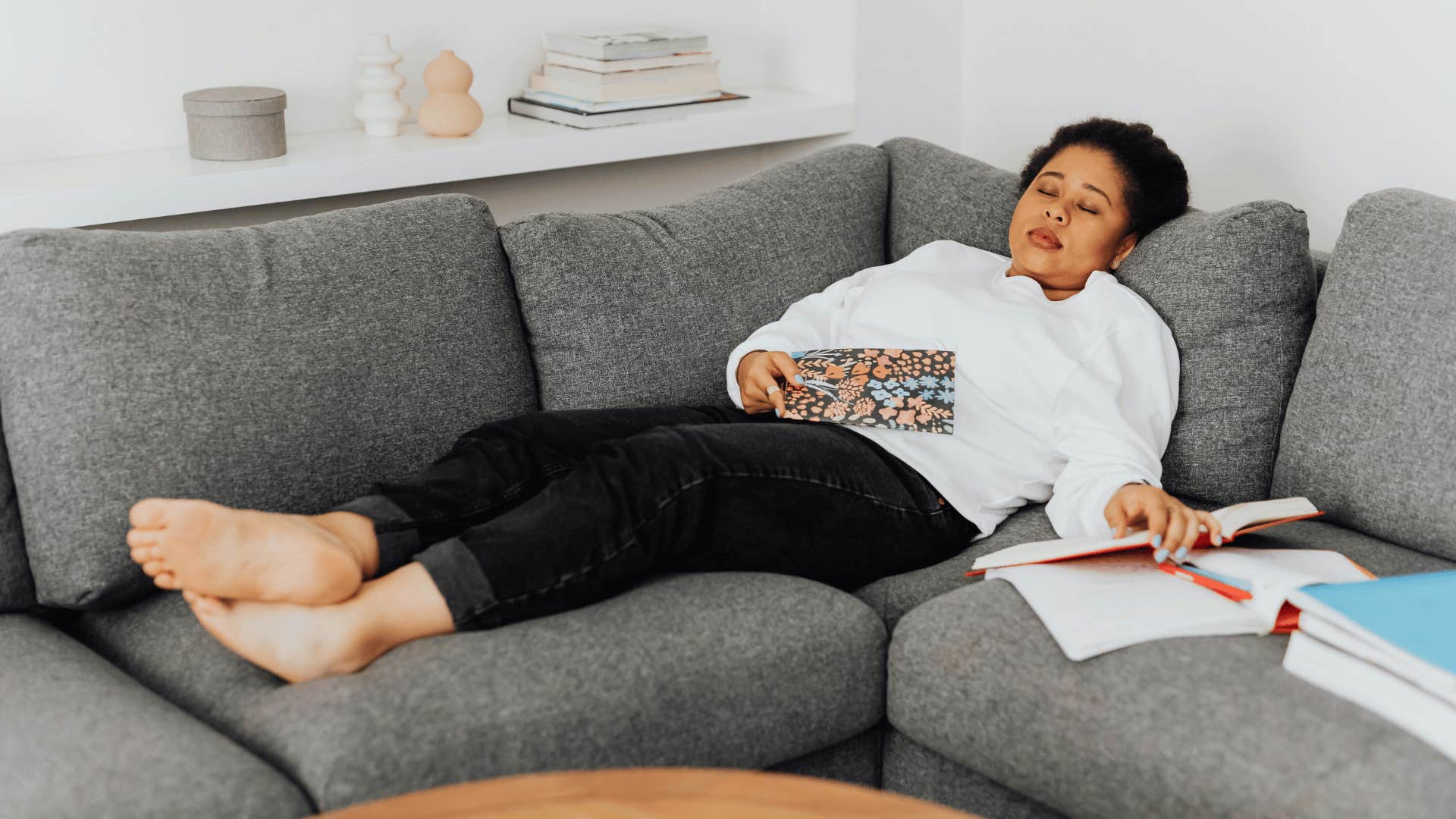 lazy woman