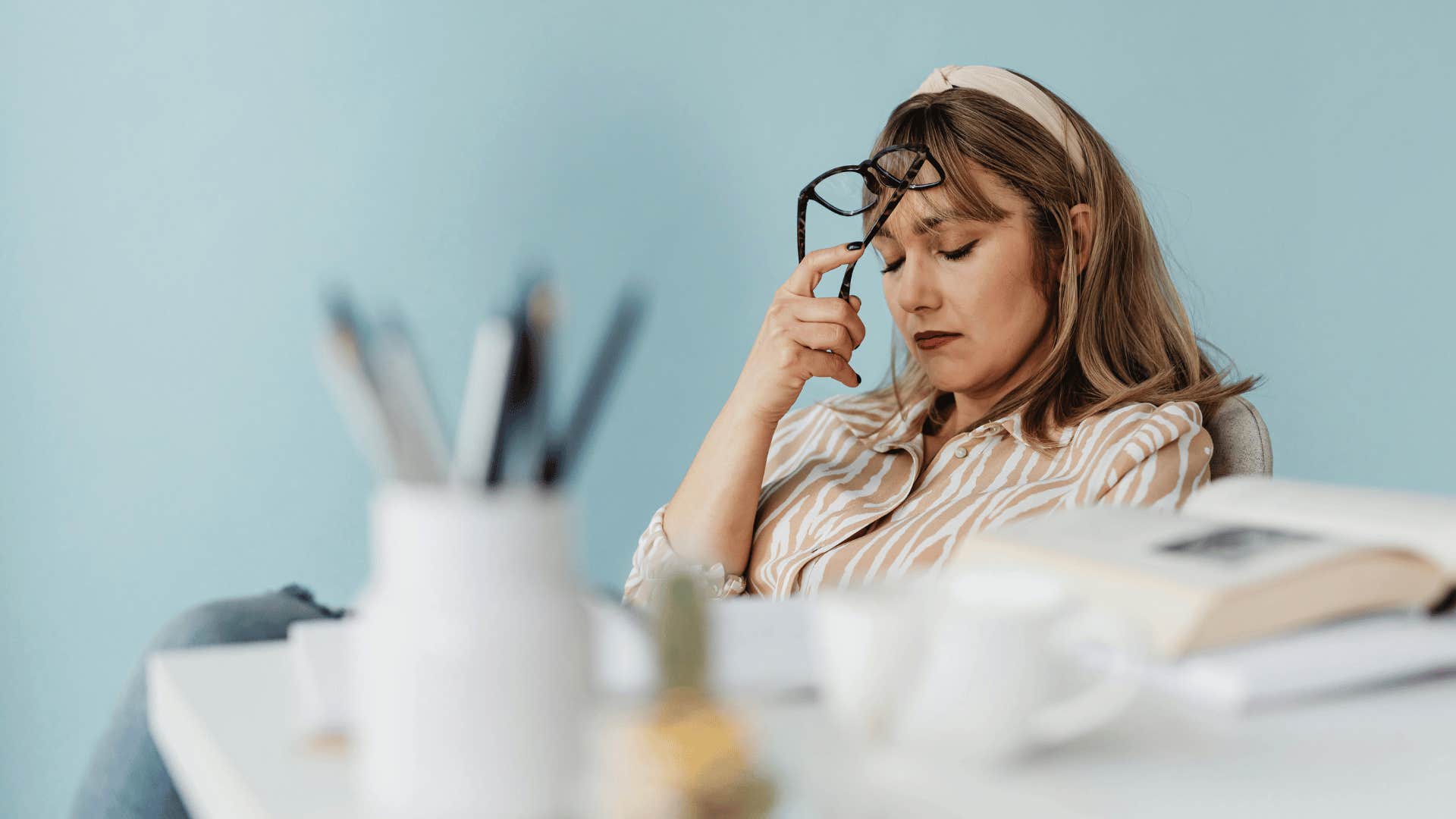 stressed out woman