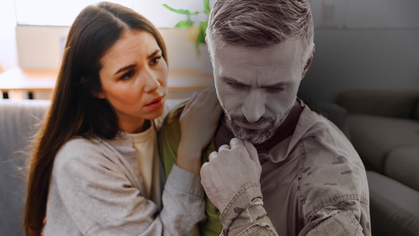 Heartbreaking Signs Your Spouse Is Silently Suffering From PTSD Woman notices heartbreaking signs her spouse is silently suffering from PTSD