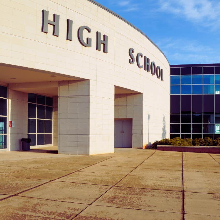high school building