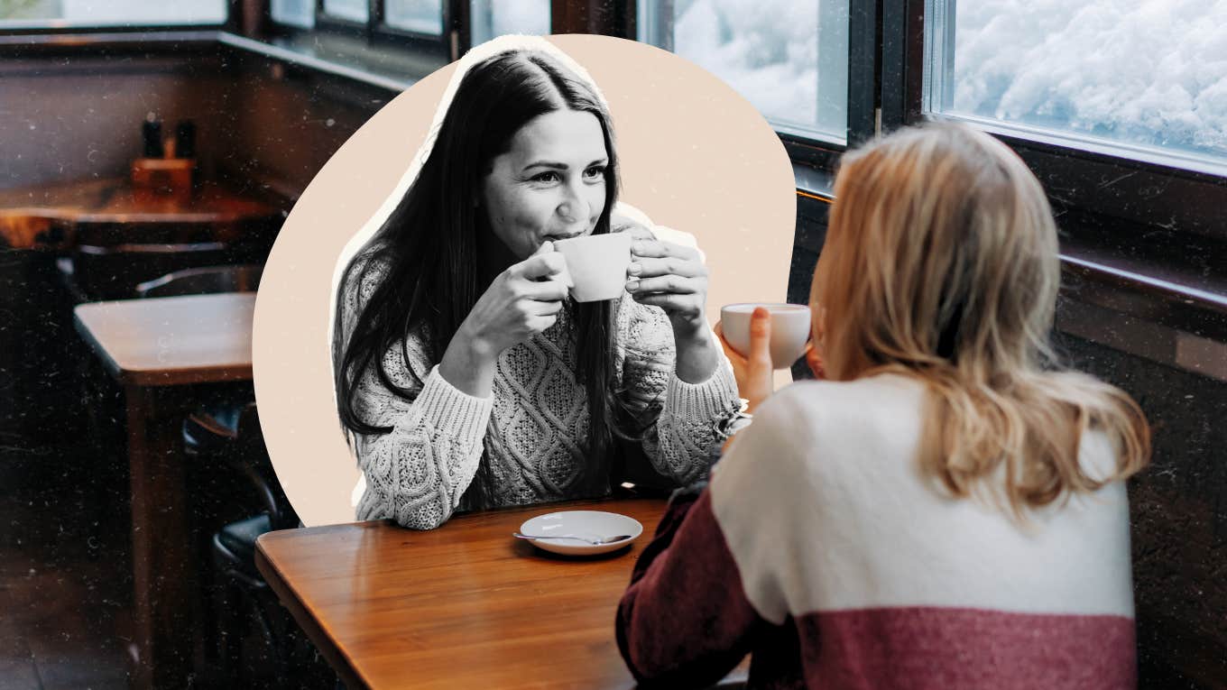 How To Get Your Emotional Needs Met When Your Spouse Can't Do It Woman getting her emotional need met by meeting with a friend for coffee