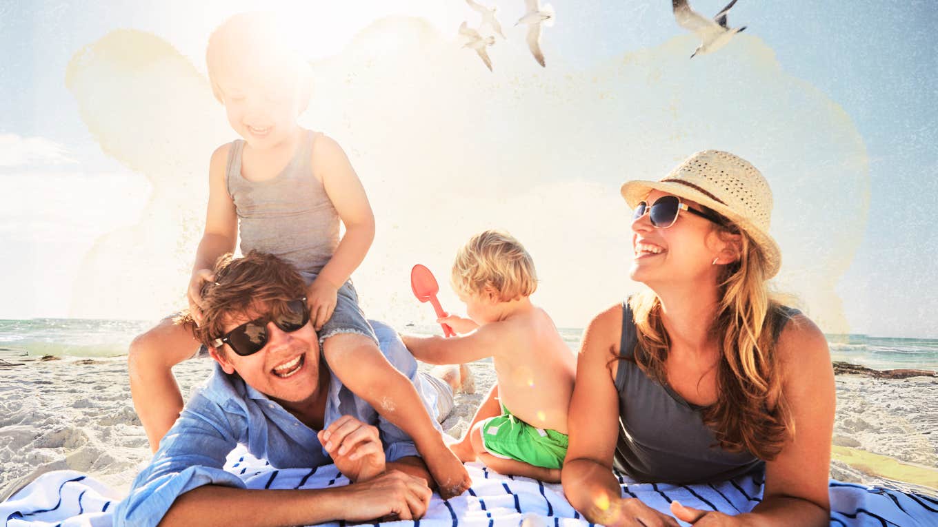 The Simple Secret To Making Summer More Fun & Less Stressful Family having a fun and less stressful summer