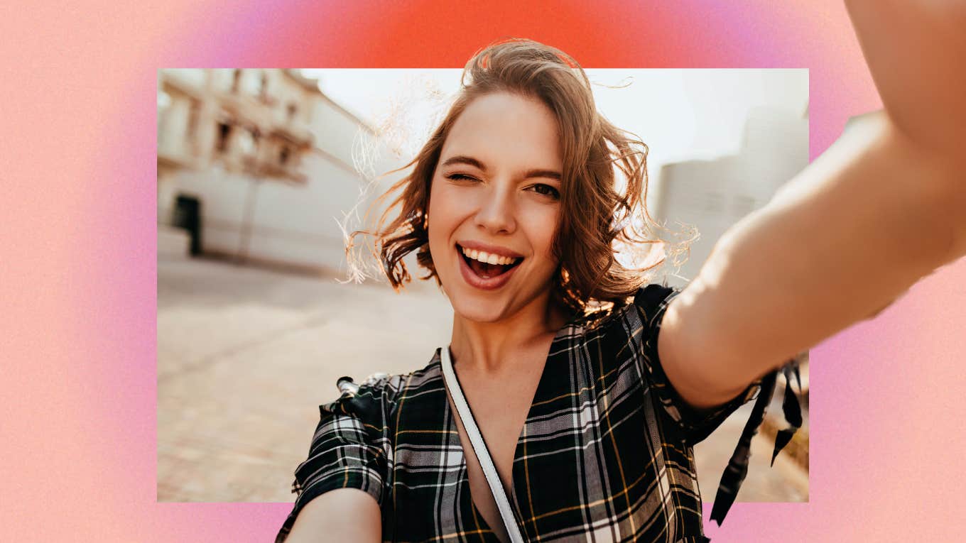 How To Be Happy When Trying To Have It All Makes You Stressed And Depressed Woman finding her happy, taking a selfie