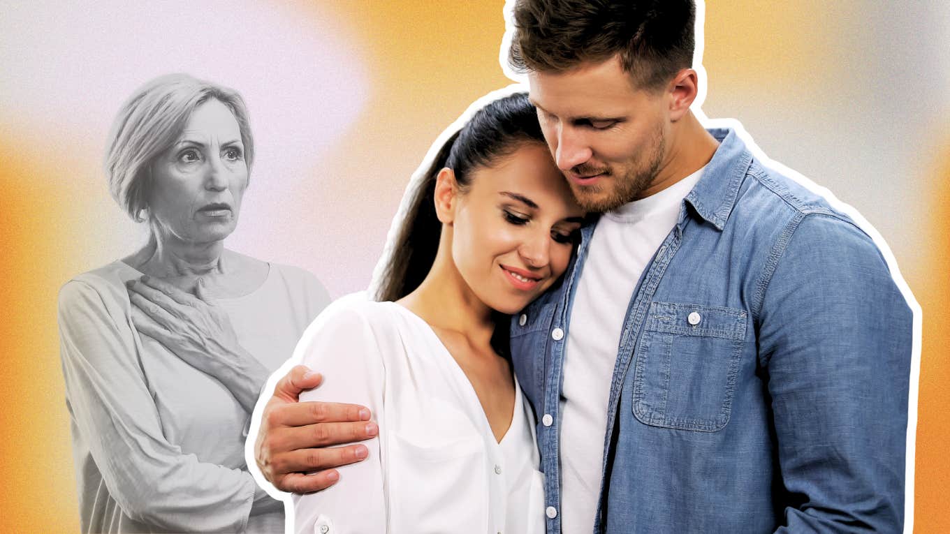 Couple keeping each other close, setting boundaries with in-laws