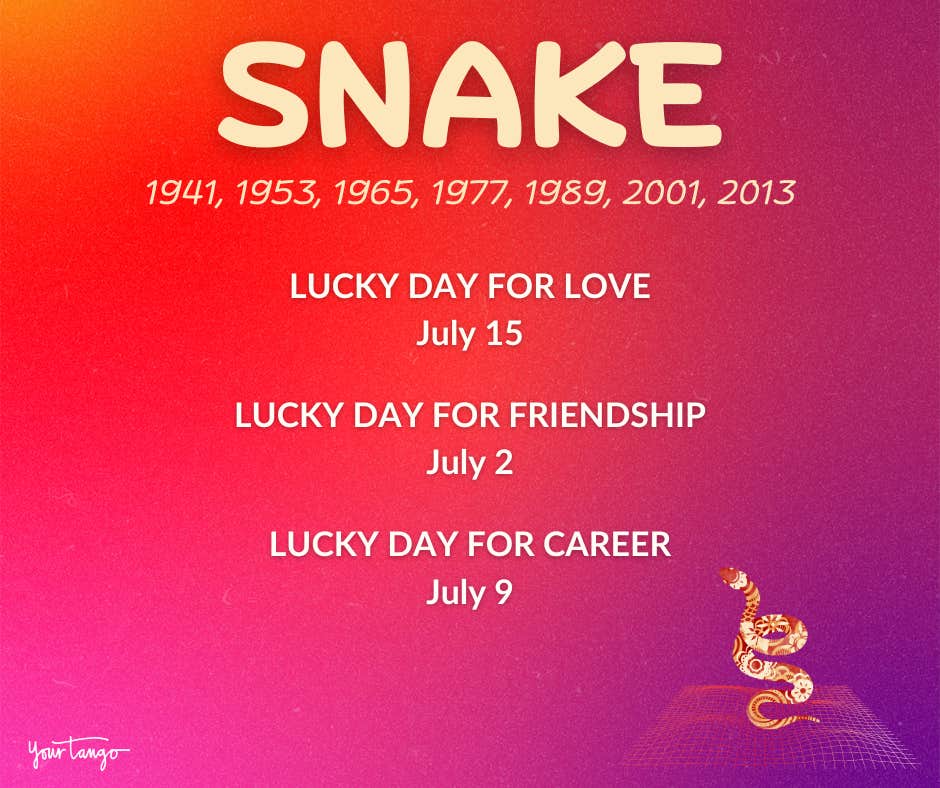 snake july 2024 chinese zodiac horoscope
