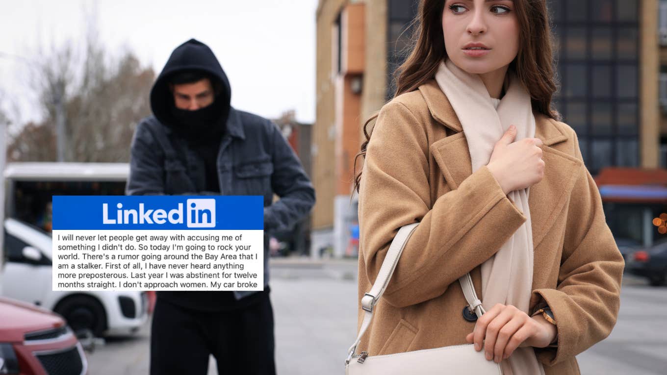 woman being stalked by man who says his stalker rumors are false