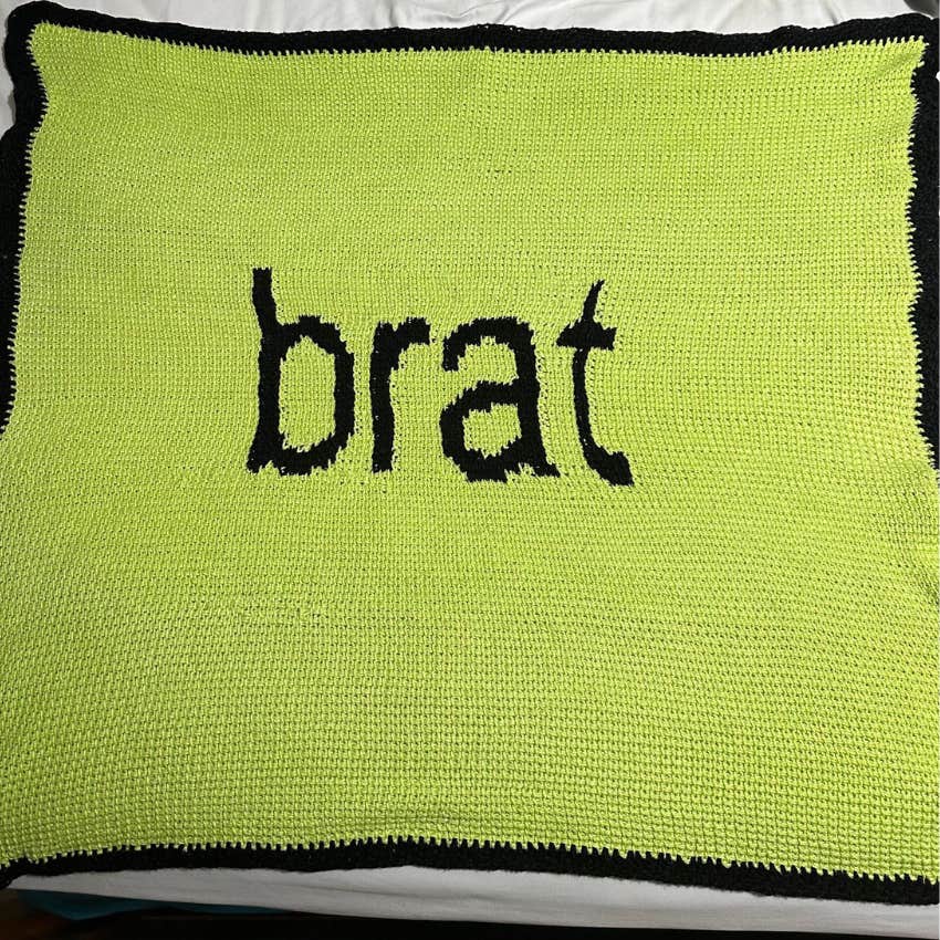 charli xcx brat blanket