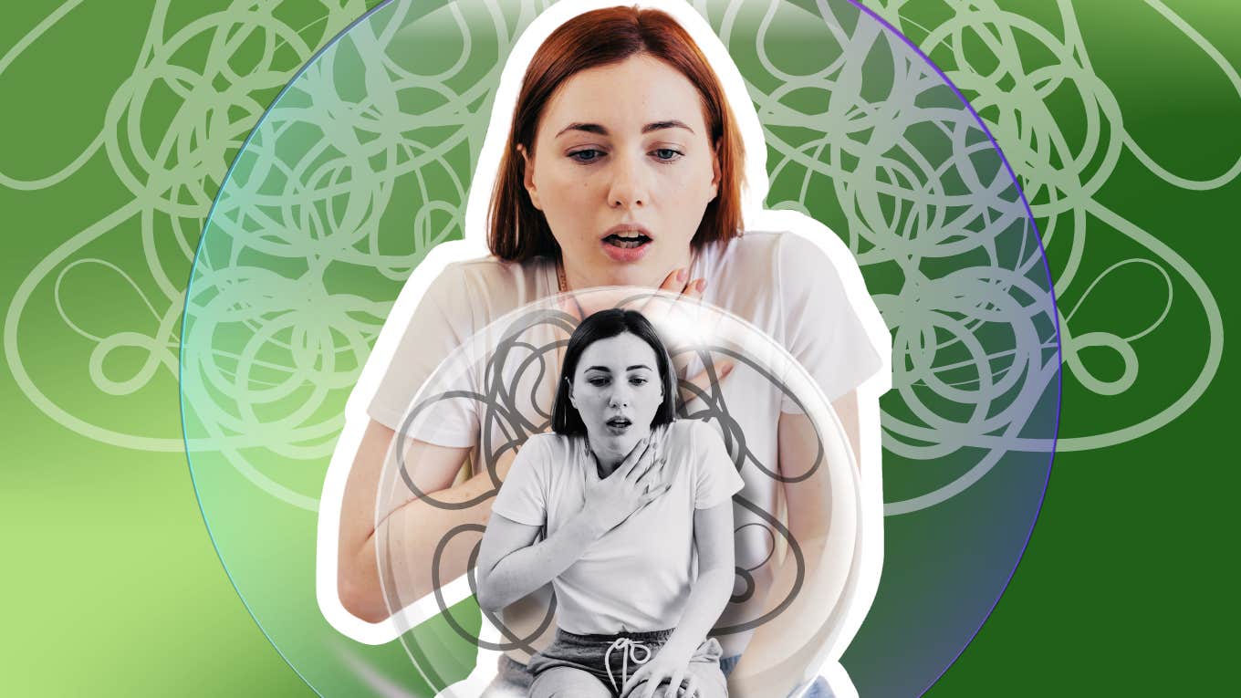 The Unique Type Of Anxiety That Requires A Different Approach Woman having anxiety about anxiety