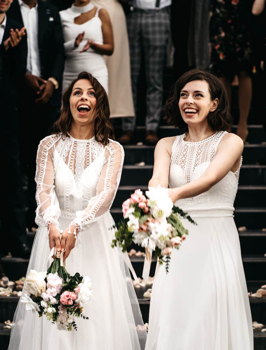 Two brides have luck in marriage