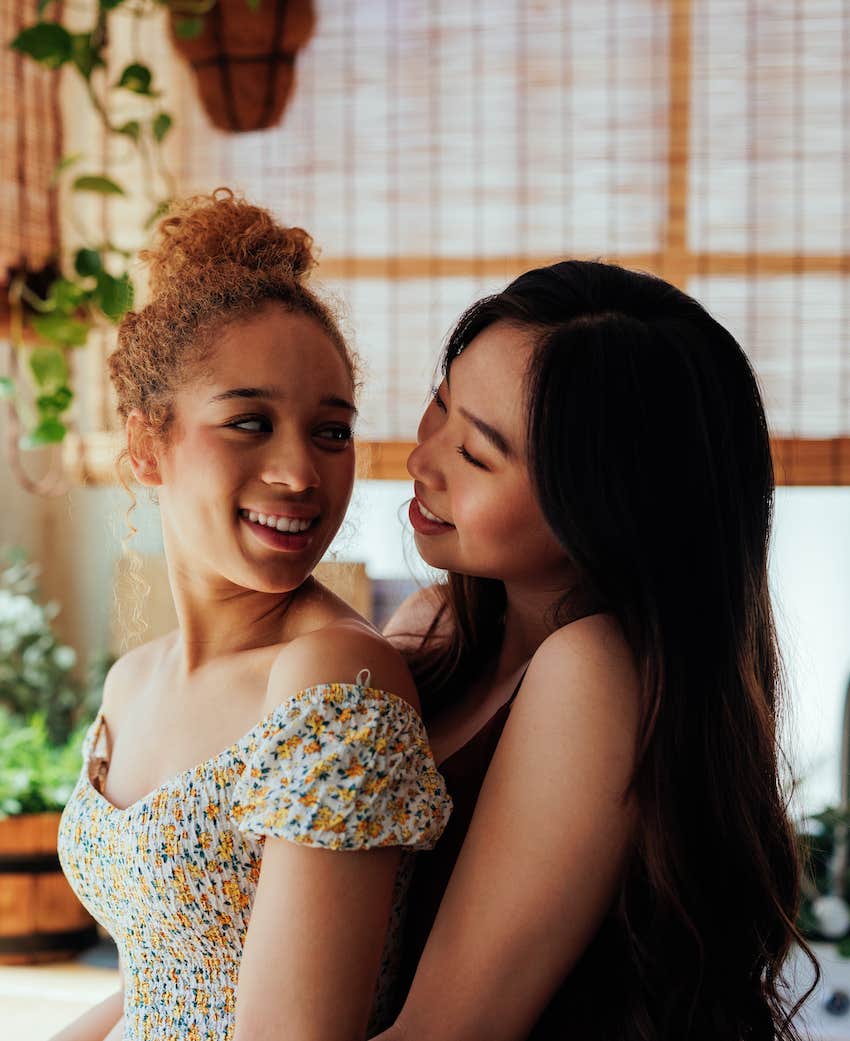 They are close together, in love, and know they have found the one