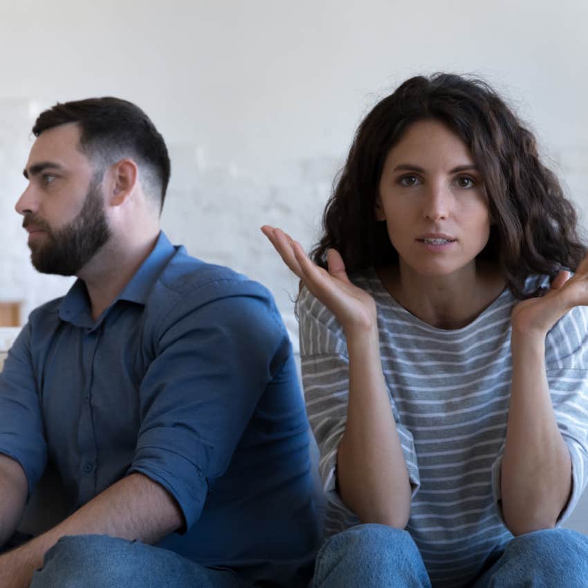 frustrated couple