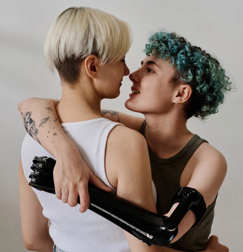 Loving couple know courting works better