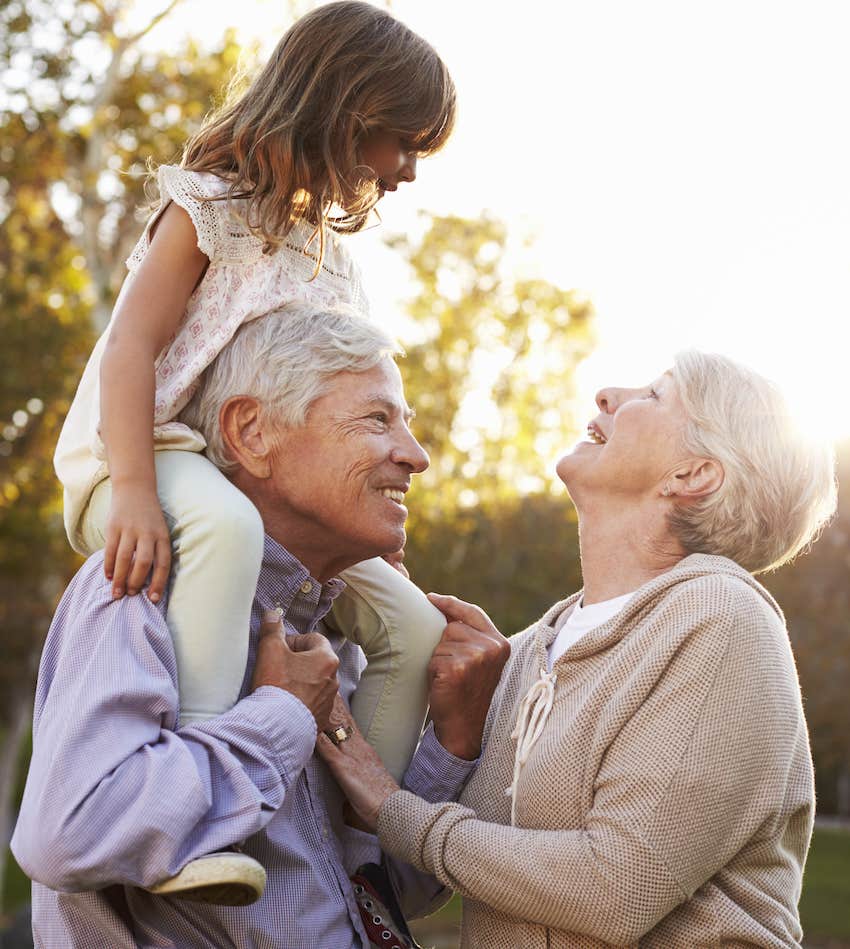Grandparents try not to violate boundaries with grandchild.