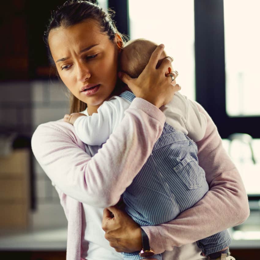 new mom, baby, stress