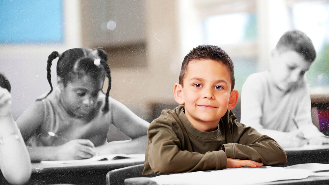 For Long-Term Success, Let Your Children Fail Child in elementary school classroom, let them fail to succeed