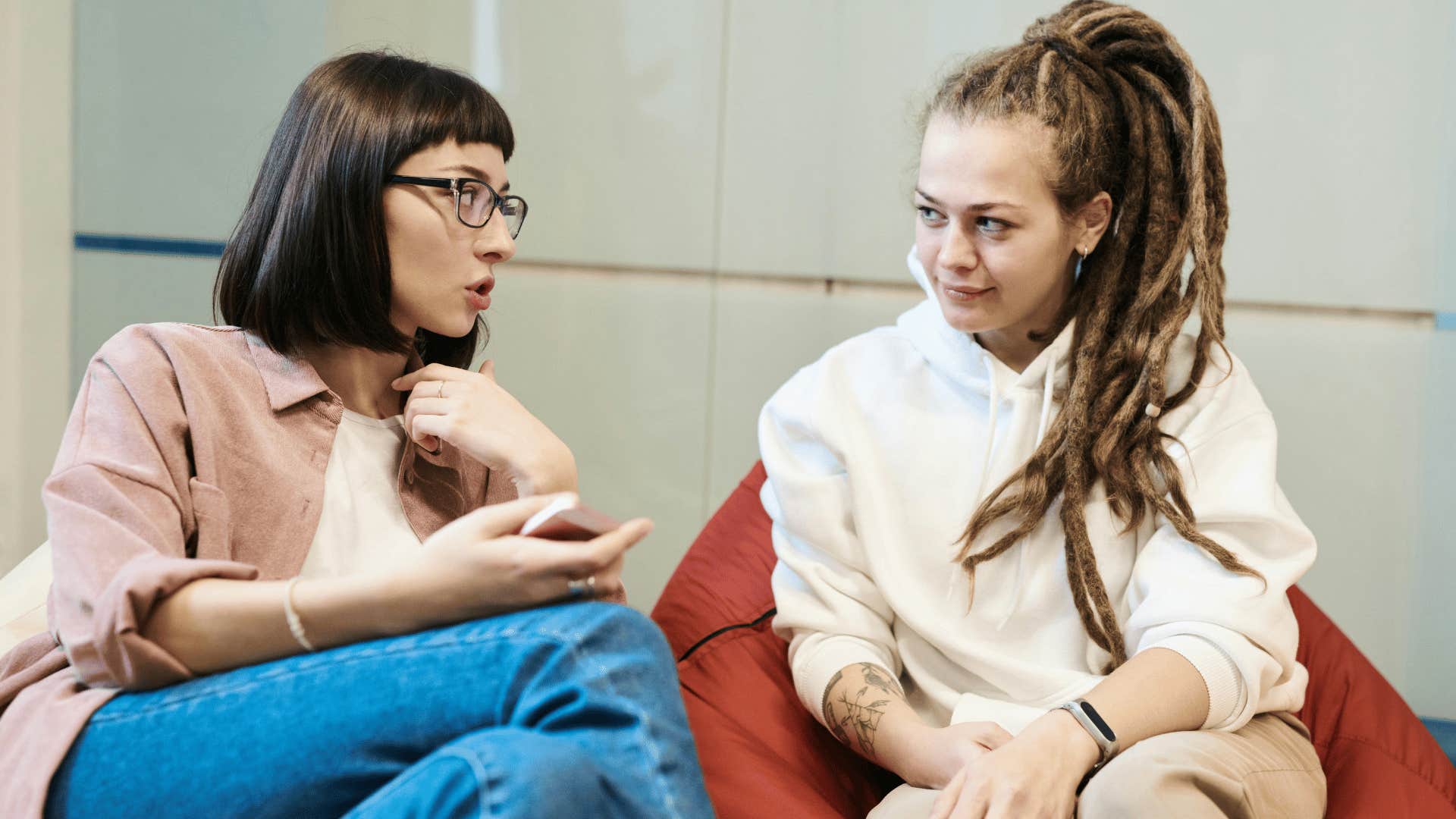 women asking questions